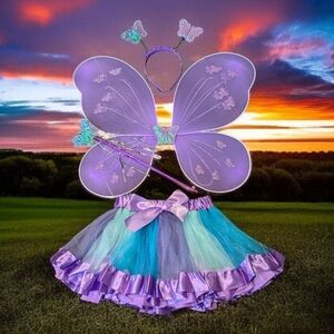 Purple and Blue Butterfly Fairy Costume (While supplies last)